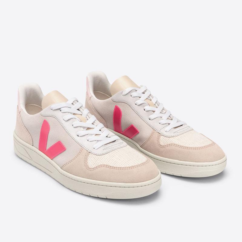 Zapatillas Veja Mujer Madrid - V-10 Tenis Rosas Suede ES1218268